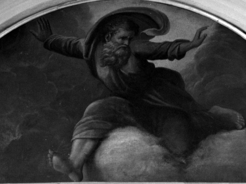 1770-Antonio Florian - Il Padre Eterno che squarcia il caos - Chiesa di S. Maria della Salute , Venezia